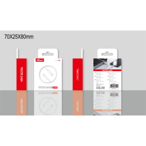 Câble Lightning / Type-C 27W FASR FS-P431 – 1M – Blanc