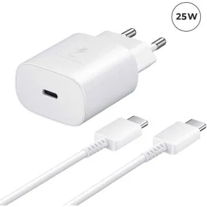 Chargeur Type-C + USB 25W Fasr