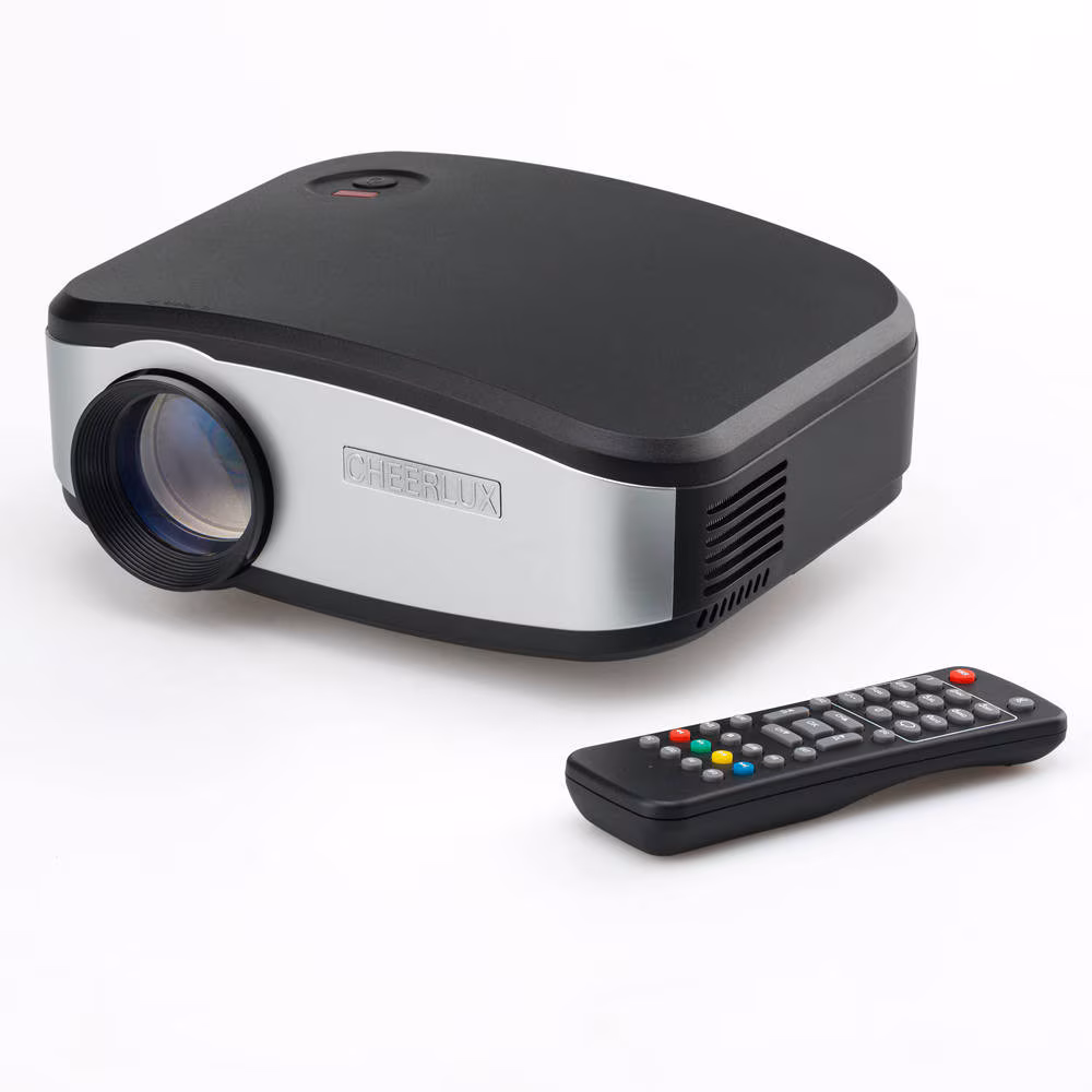 CHEERLUX C6 Android Mini Projecteur 1200 Lumen HDMI/USB/VGA