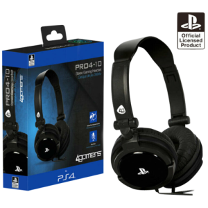 CASQUE DE JEU STÉRÉO FILAIRE PRO 4-10 NOIR POUR PS5 ET PS4