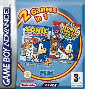 2 Games in 1: Sonic Advance + Sonic Pinball Party Game Boy Advance OOCASION (loose)